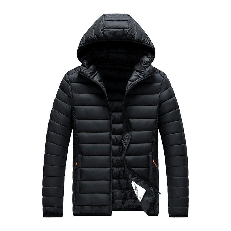 Men's Autumn Winter Warm Casual Windproof Hooded Slim Jacket - Frimunt Clothing Co.
