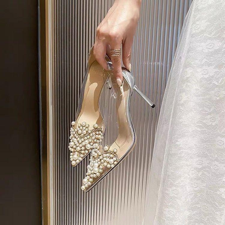 Women's Elegant High Heels Pointed Toe Wedding Shoes - 2 Styles - Frimunt Clothing Co.