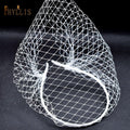 Bridal Birdcage Blusher Veil Crystals Face Veils Fascinator - Frimunt Clothing Co.