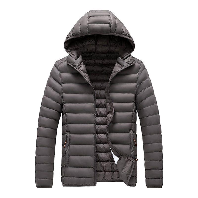 Men's Autumn Winter Warm Casual Windproof Hooded Slim Jacket - Frimunt Clothing Co.
