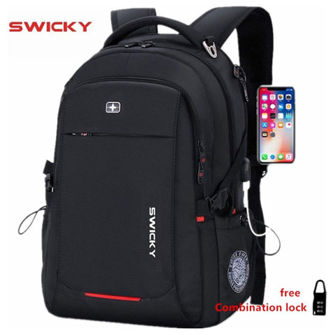 SWICKY Multifunction Business Casual Travel Anti-Theft waterproof 15.6 inch Laptop Backpack