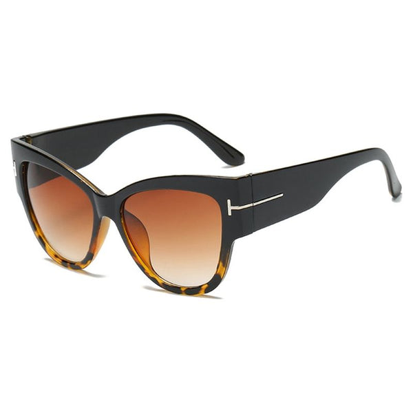 Women's Oversized Cat Eye Sunglasses Famous Brand Inspired Classic Eyewear Gradient UV400