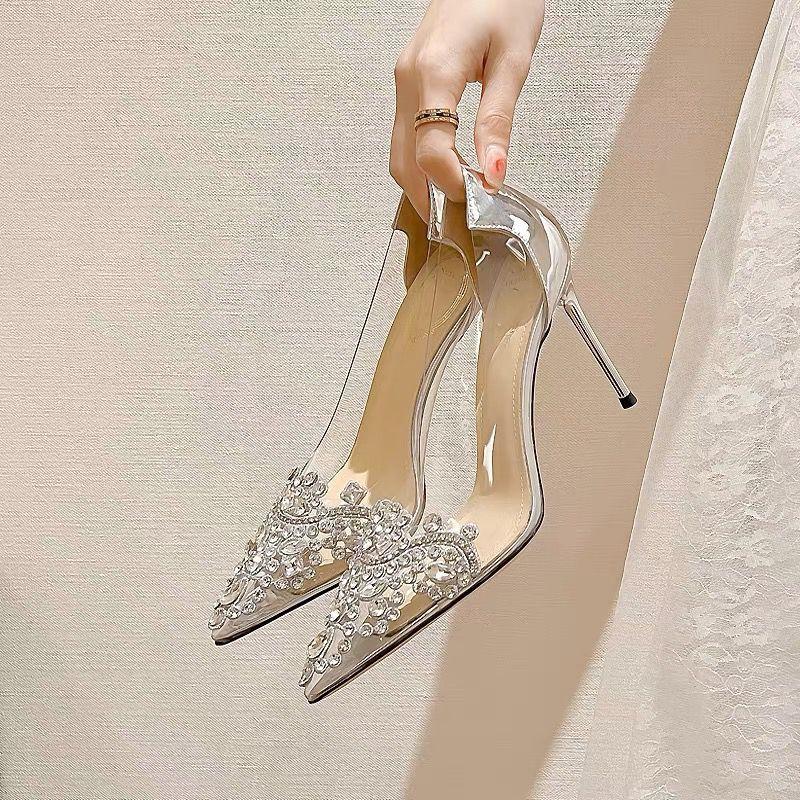 Women's Elegant High Heels Pointed Toe Wedding Shoes - 2 Styles - Frimunt Clothing Co.