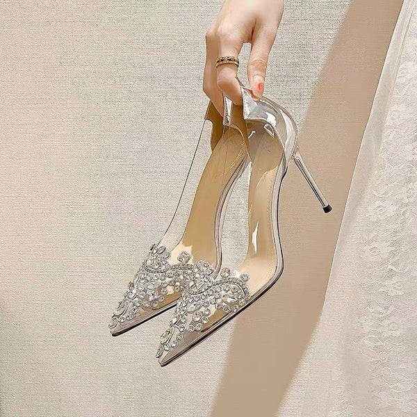 Women's Elegant High Heels Pointed Toe Wedding Shoes - 2 Styles