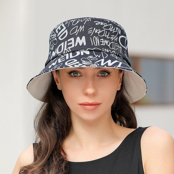 Cotton Bucket Hats Women Summer Sunscreen Floral Print Outdoor Fisherman Hat Beach Cap - Frimunt Clothing Co.