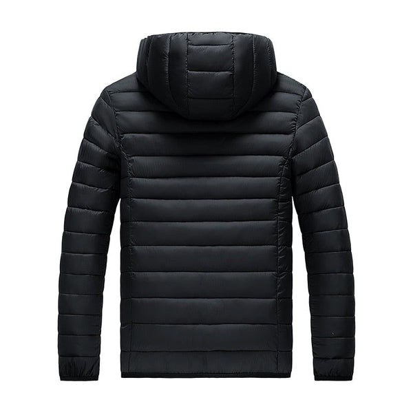 Men's Autumn Winter Warm Casual Windproof Hooded Slim Jacket - Frimunt Clothing Co.