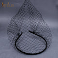 Bridal Birdcage Blusher Veil Crystals Face Veils Fascinator - Frimunt Clothing Co.