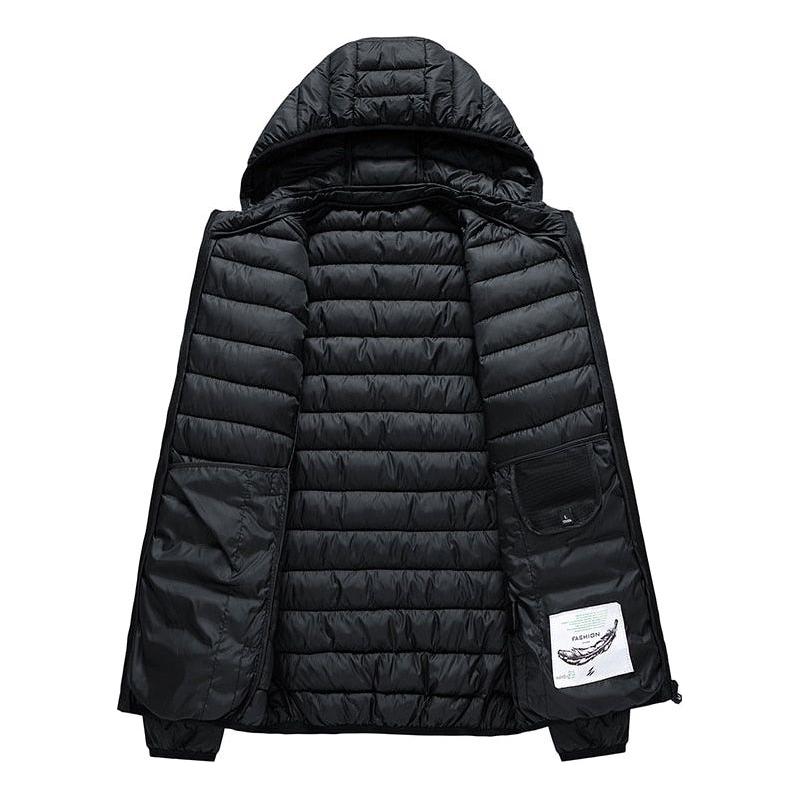 Men's Autumn Winter Warm Casual Windproof Hooded Slim Jacket - Frimunt Clothing Co.