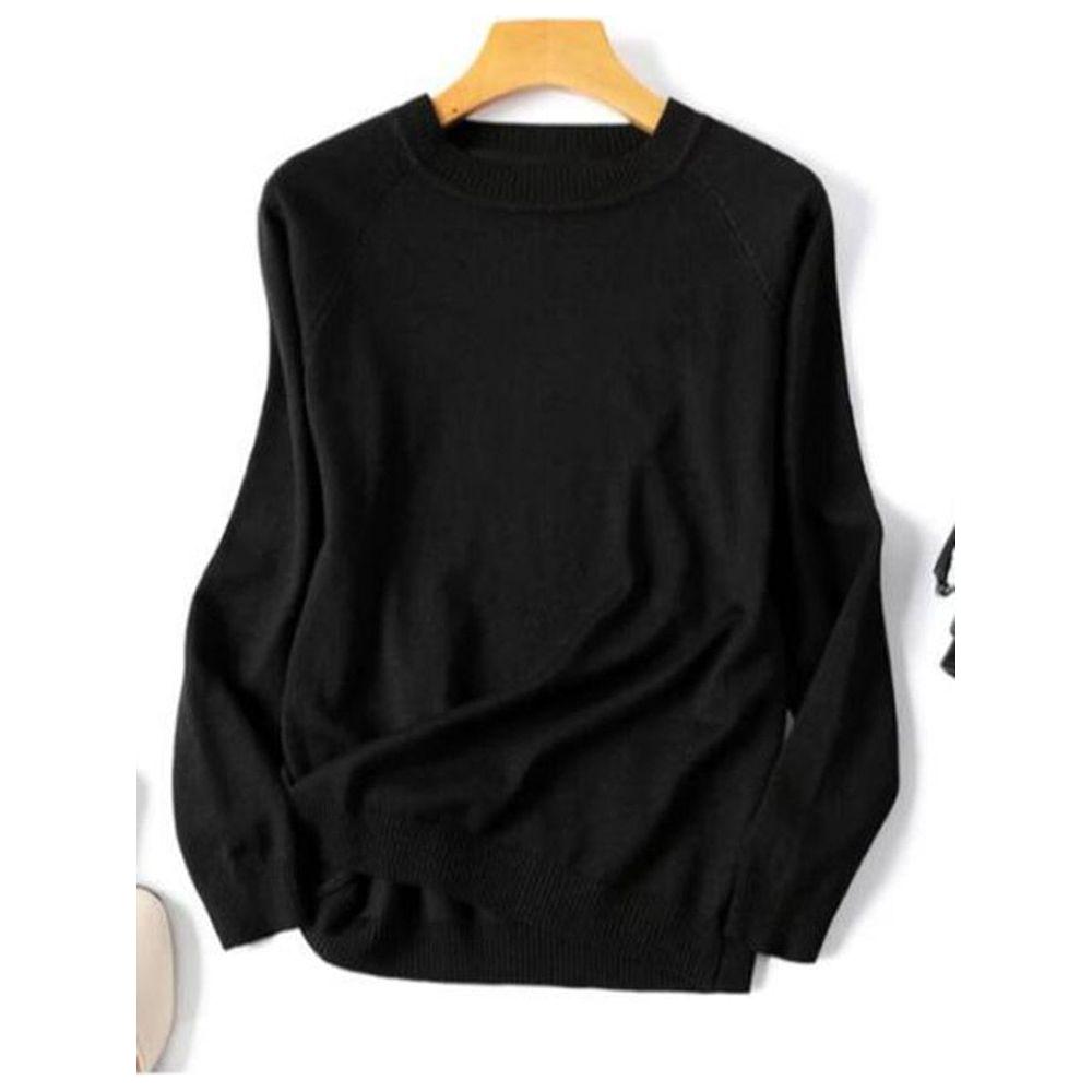 Women's Spring Autumn Long Sleeve Striped Knitted O-Neck Pullover Sweater - Frimunt Clothing Co.