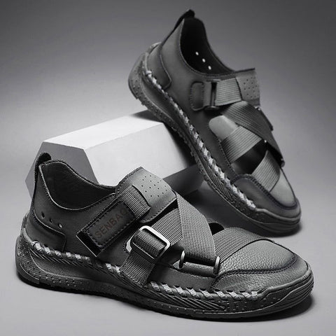 Men's Crossed Strap Lightweight Summer Shoes Big Sizes 38-46 - Frimunt Clothing Co.
