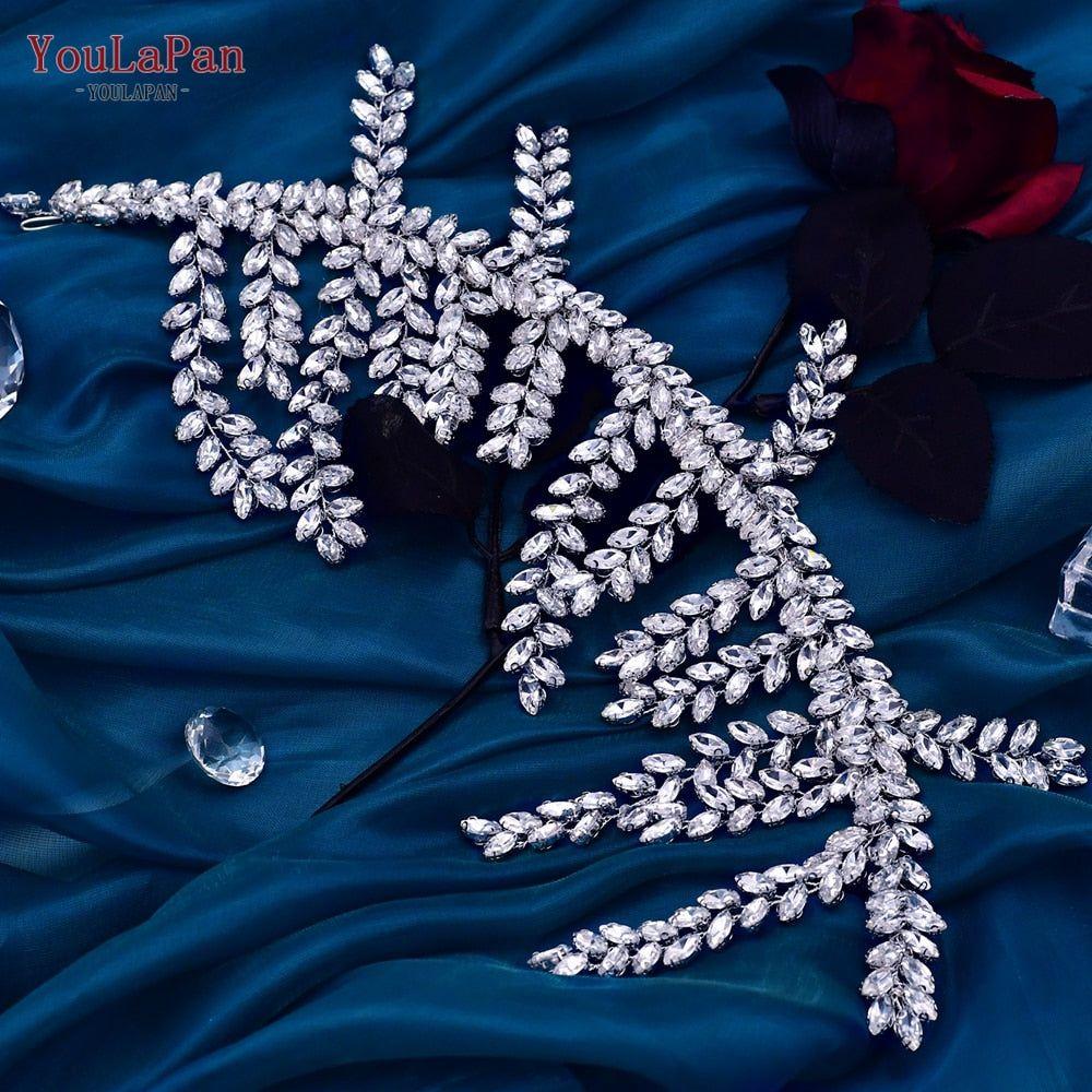 Bride Crown/Hair Vine With Rhinestones Luxury Bridal Headwear Accessories - Frimunt Clothing Co.