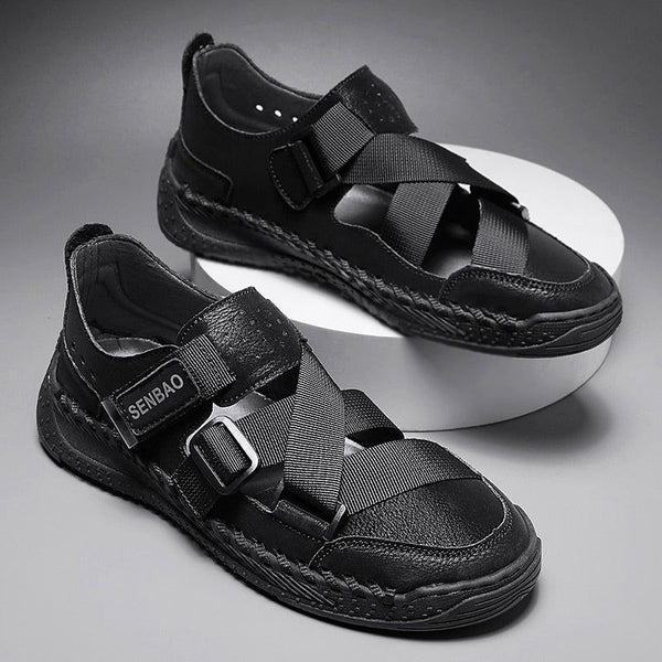 Men's Crossed Strap Lightweight Summer Shoes Big Sizes 38-46 - Frimunt Clothing Co.