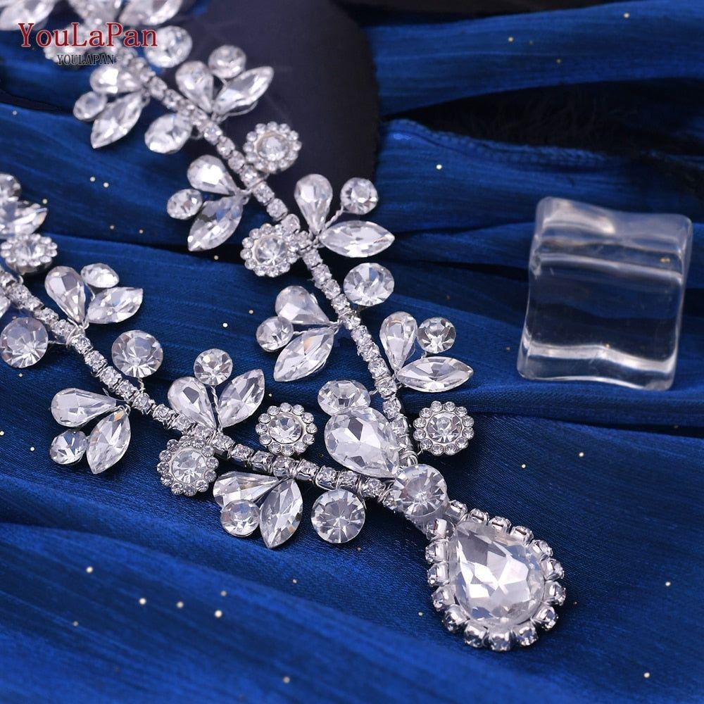 Bridal Sparkling Rhinestone Necklace Luxury Bridal Jewelry - Frimunt Clothing Co.