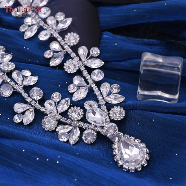 Bridal Sparkling Rhinestone Necklace Luxury Bridal Jewelry - Frimunt Clothing Co.