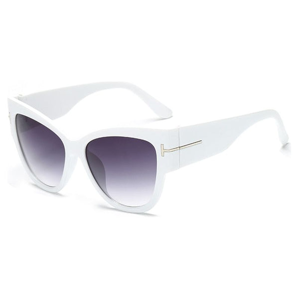 Women's Oversized Cat Eye Sunglasses Famous Brand Inspired Classic Eyewear Gradient UV400