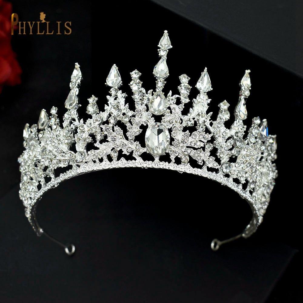 Luxury Crystal Crown Bridal Headwear Tiaras Pageant Hair Jewelry - Frimunt Clothing Co.