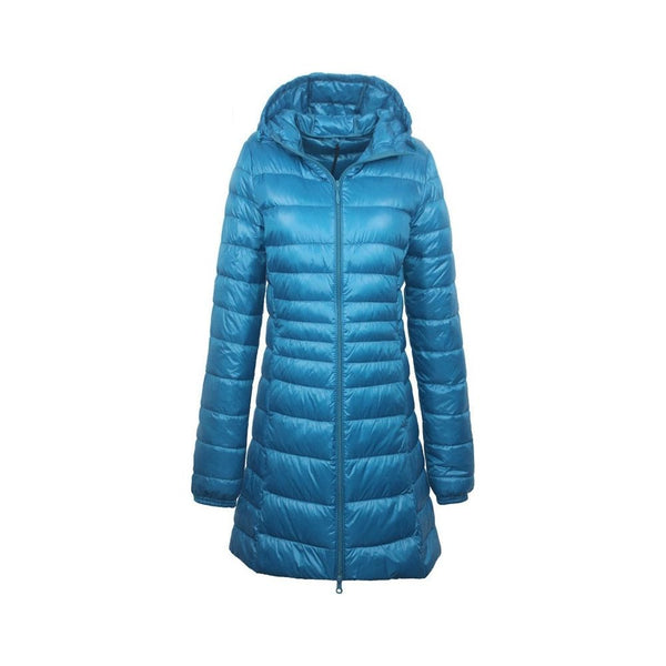 Women's Long Down Winter Ultra Light Jacket With Hood Down Coat 7XL 8XL Plus Sizes - Frimunt Clothing Co.