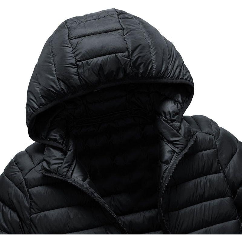 Men's Autumn Winter Warm Casual Windproof Hooded Slim Jacket - Frimunt Clothing Co.