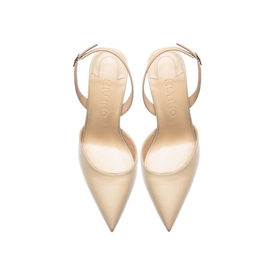 Summer High Heel Backstrap Silk Pointed Toe Bridal Pumps With Buckle - Frimunt Clothing Co.