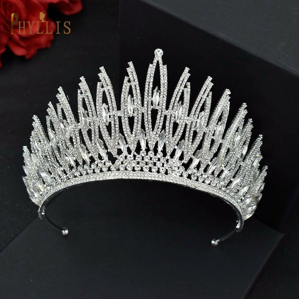Baroque Crystal Bridal Crowns and Tiaras Hair Jewelry - Frimunt Clothing Co.