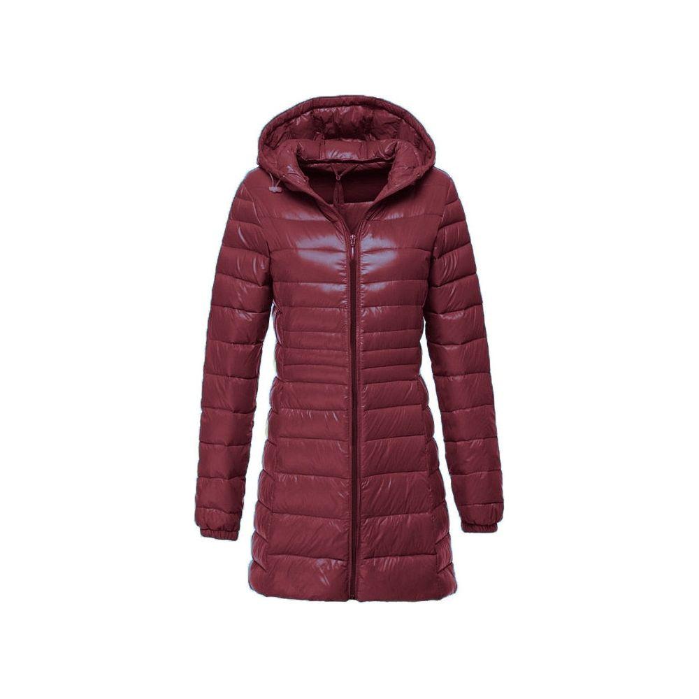 Women's Long Down Winter Ultra Light Jacket With Hood Down Coat 7XL 8XL Plus Sizes - Frimunt Clothing Co.