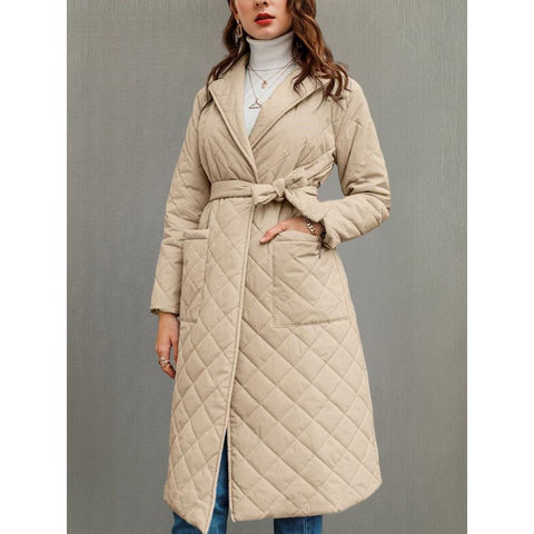 Autumn/Winter Quilted Cotton Padded Long Coat - Frimunt Clothing Co.