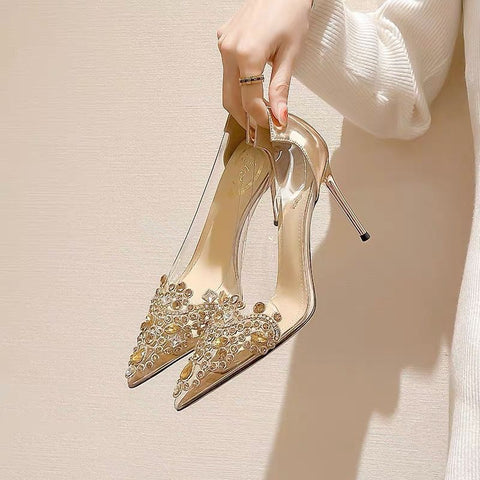 Women's Elegant High Heels Pointed Toe Wedding Shoes - 2 Styles - Frimunt Clothing Co.