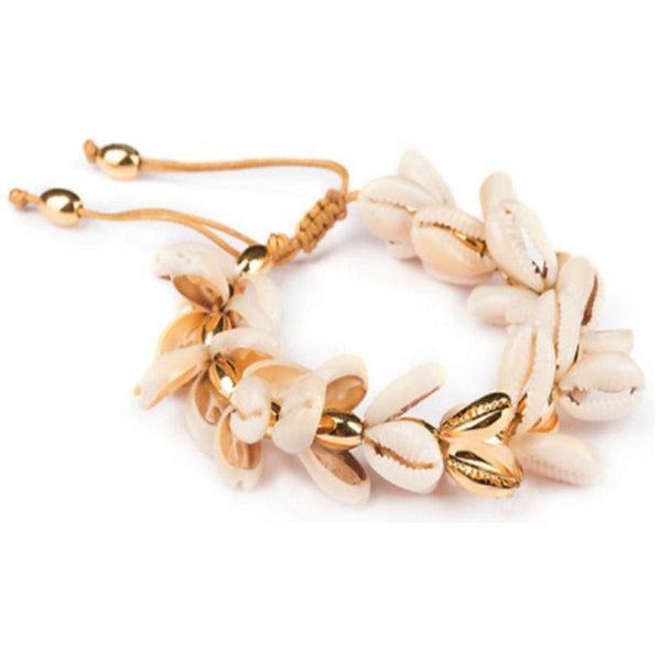 Natural Cowrie Shell Adjustable Bracelet  For Women Summer Accessories