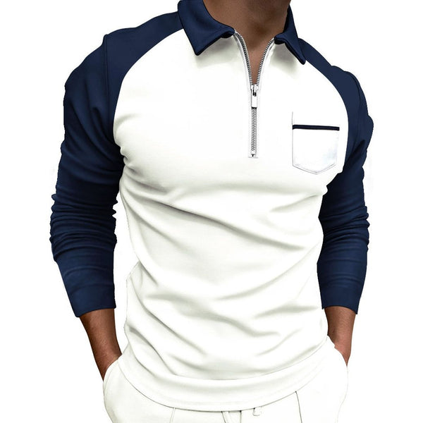 Men Polo Style Shirt Cotton Long Sleeve Shirt Warm Casual Fashion - Frimunt Clothing Co.