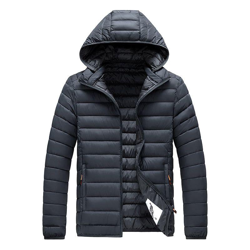 Men's Autumn Winter Warm Casual Windproof Hooded Slim Jacket - Frimunt Clothing Co.
