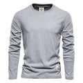 100% Cotton Long Sleeve T shirt For Men Solid Casual Men's T-shirts High Quality - Frimunt Clothing Co.
