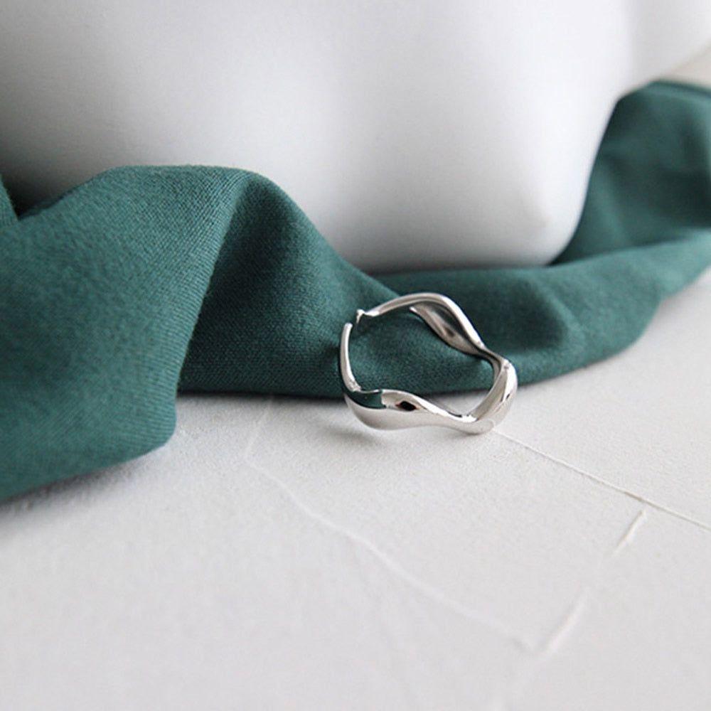 925 Sterling Silver Geometric Irregular Resizable Rings Luxury Fashion Jewelry Silver, Gold Tone - Frimunt Clothing Co.