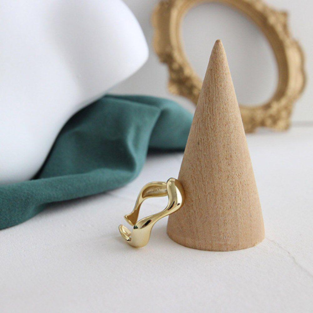 925 Sterling Silver Geometric Irregular Resizable Rings Luxury Fashion Jewelry Silver, Gold Tone - Frimunt Clothing Co.