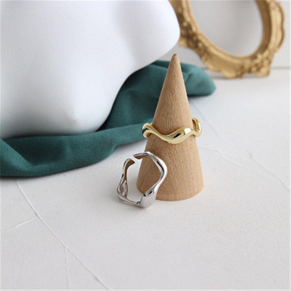 925 Sterling Silver Geometric Irregular Resizable Rings Luxury Fashion Jewelry Silver, Gold Tone - Frimunt Clothing Co.