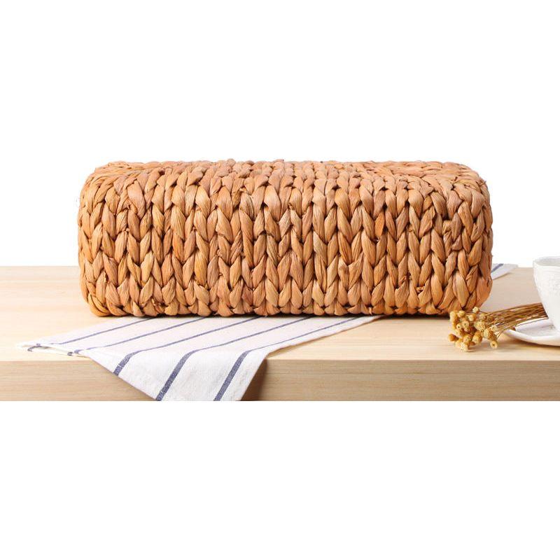 Women's Natural Hand-Woven Corn Husk With Wood Handle Beach Bag Large Capacity Basket Boho - Frimunt Clothing Co.